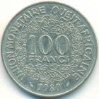 Западно-Африканские Штаты, 100 франков 1980 год