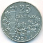 Франция, 25 сантимов 1905 год
