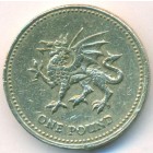 Великобритания, 1 фунт 2000 год