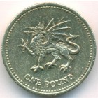 Великобритания, 1 фунт 2000 год