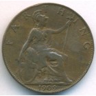 Великобритания, 1 фартинг 1909 год