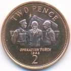 Гибралтар, 2 пенса 2005 год (UNC)