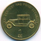 Северная Корея, 1 чон 2002 год (UNC)