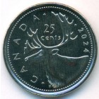 Канада, 25 центов 2024 год (UNC)