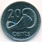 Фиджи, 20 центов 1995 год (UNC)