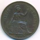 Великобритания, 1 пенни 1945 год