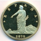 Испания, 100 песет 1870 год (PROOF) ЖЕТОН