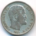 Дания, 4 скиллинга ригсмёнт 1854 год