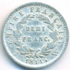 Франция, 1/2 франка 1811 год W