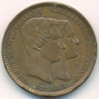 Бельгия, 10 сантимов 1853 год