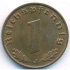 Третий рейх, 1 рейхспфенниг 1938 год J (UNC)