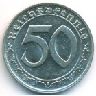 Третий Рейх, 50 рейхспфеннигов 1939 год G (AU)