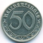 Третий Рейх, 50 рейхспфеннигов 1939 год A (AU)