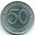 Третий Рейх, 50 рейхспфеннигов 1939 год D (AU)