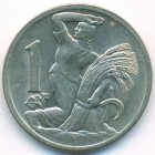 Чехословакия, 1 крона 1938 год (AU)