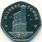 Остров Мэн, 50 пенсов 2007 год (UNC)