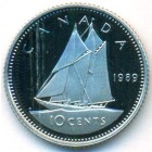 Канада, 10 центов 1989 год (PROOF)