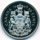 Канада, 50 центов 1989 год (PROOF)
