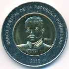 Доминиканская республика, 10 песо 2010 год (UNC)