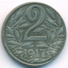 Австрия, 2 геллера 1917 год