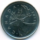 Канада, 25 центов 2011 год (UNC)