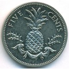 Багамские острова, 5 центов 1992 год (UNC)