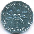 Ямайка, 1 цент 1990 год (UNC)