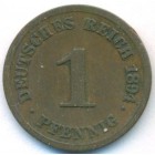 Германия, 1 пфенниг 1894 год G