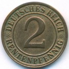 Веймарская республика, 2 рентенпфеннига 1923 год D