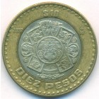 Мексика, 10 песо 2002 год