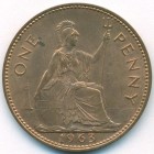 Великобритания, 1 пенни 1963 год (UNC)