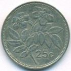 Мальта, 25 центов 1986 год