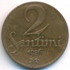 Латвия, 2 сантима 1926 год