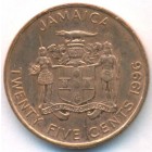 Ямайка, 25 центов 1996 год (AU)