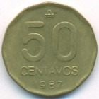 Аргентина, 50 сентаво 1987 год