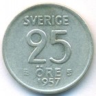 Швеция, 25 эре 1957 год