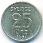 Швеция, 25 эре 1957 год
