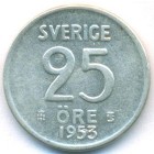 Швеция, 25 эре 1953 год