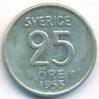 Швеция, 25 эре 1953 год