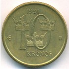 Швеция, 10 крон 1991 год