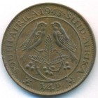 Южная Африка, 1/4 пенни 1943 год