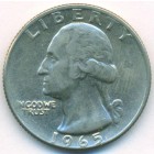 США, 25 центов 1965 год