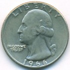 США, 25 центов 1966 год