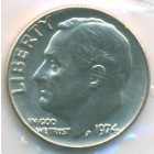 США, 10 центов 1974 год (UNC)