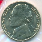 США, 5 центов 1979 год D (UNC)