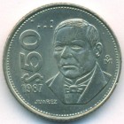 Мексика, 50 песо 1987 год
