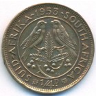 Южная Африка, 1/4 пенни 1953 год