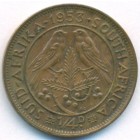Южная Африка, 1/4 пенни 1953 год