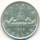 Канада, 1 доллар 1935 год (AU)