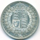 Великобритания, 1/2 кроны 1887 год